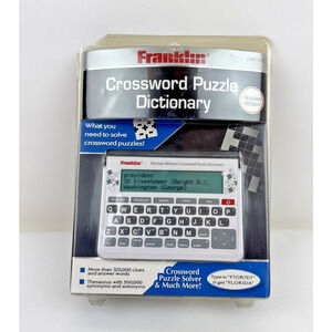 Crossword Puzzle Dictionary Franklin CWP-570 New and Sealed Package is Damaged